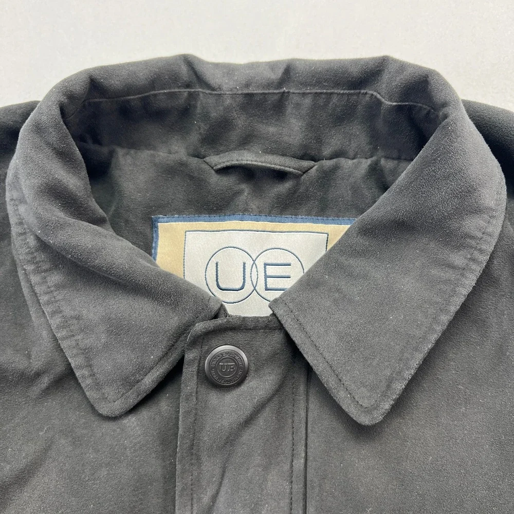 Urban Equipment Jacket Mens Medium Black Lined Faux Suede Insulated Full Zip